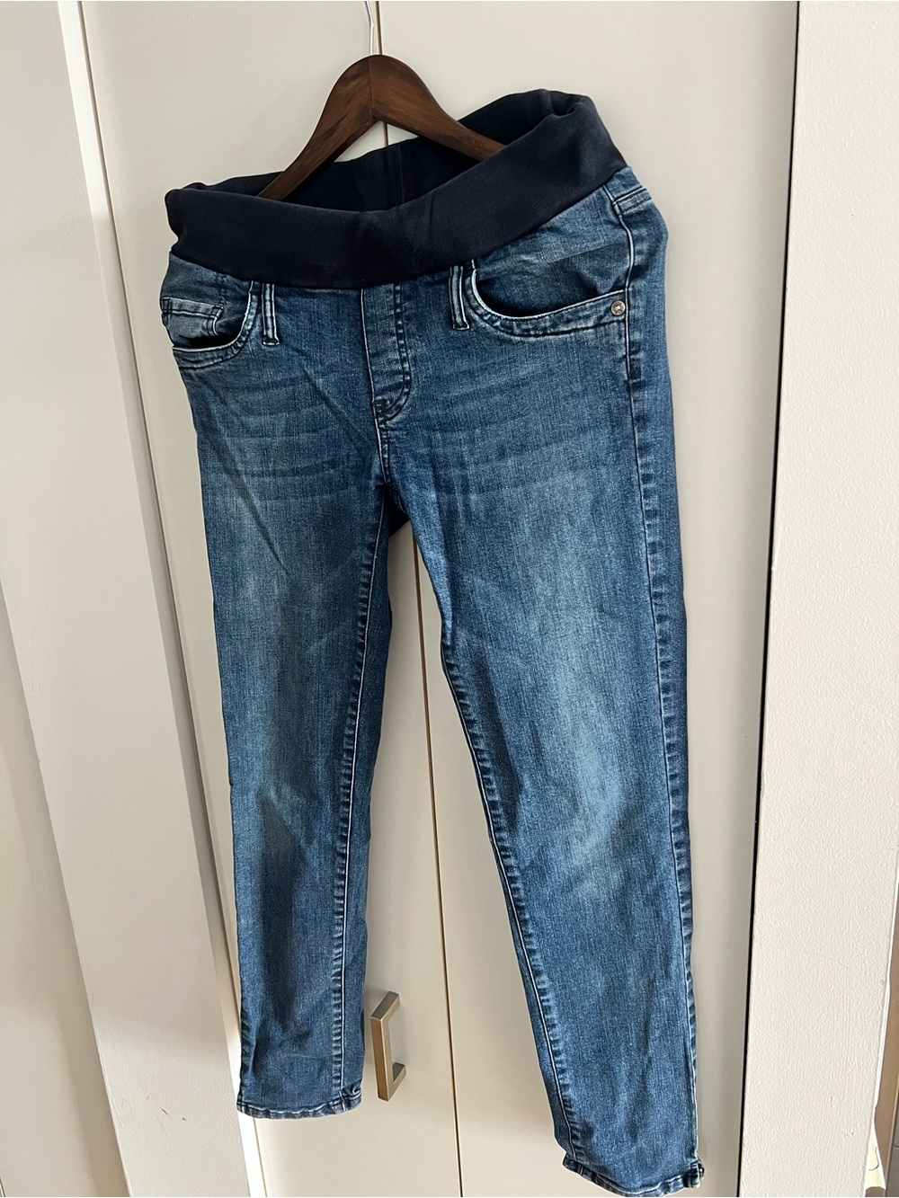 Pietro Brunelli Navy Blue Maternity Jeans